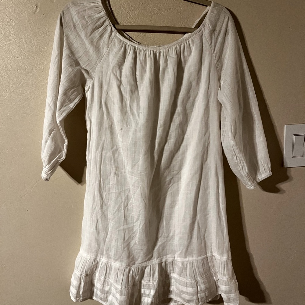 White beach dress